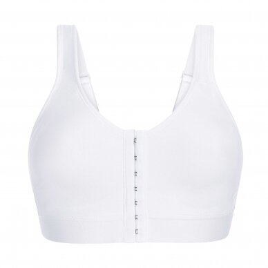 Ester Front Closure Non-wired Bra - White 2