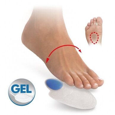 GEL TIPS WITH METATARSAL PAD 1