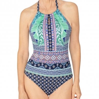 Boho Vibes One-Piece High Neck Swimsuit 3