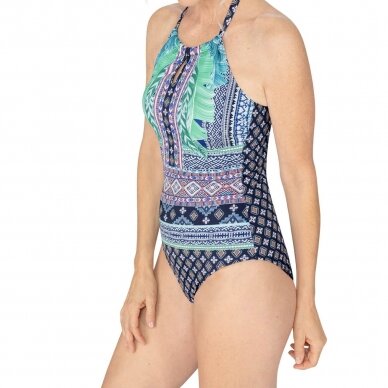 Boho Vibes One-Piece High Neck Swimsuit 2